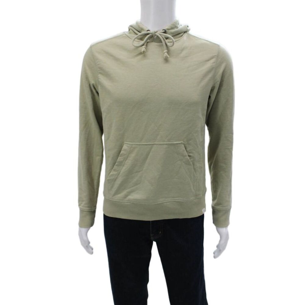 Free Planet Mens Pullover Hoodie Green 60% Cotton 40% Polyester Size XS